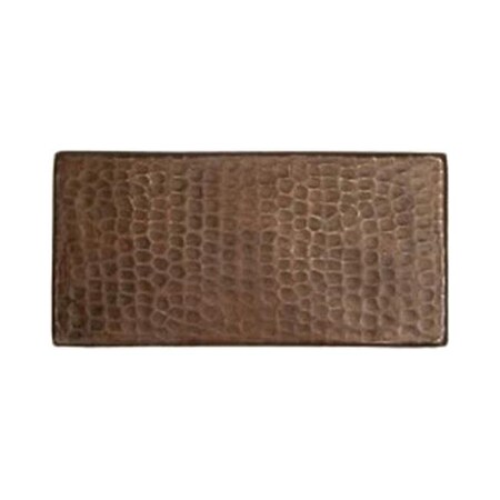 Premier Copper Products Premier Copper Products T48DBH 4 x 8 in. Hammered Copper Tile T48DBH